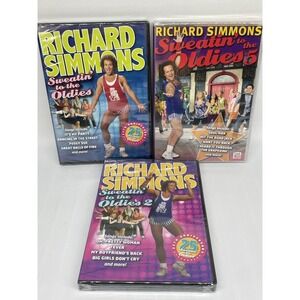 Richard Simmons Sweatin To The Oldies DVDs Volumes 1, 2 and‎ 5 SEALED LOT of 3